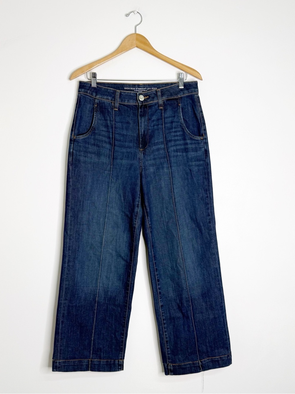 Chico’s 1.5 High Rise Straight Leg Jeans Size 10R Dark Wash